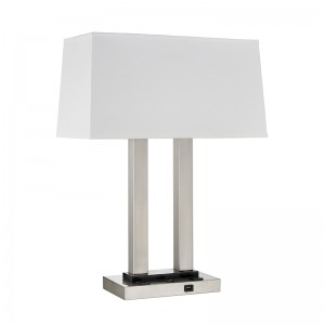 Lampa de masă dublă înnoptieră la camera de oaspeți